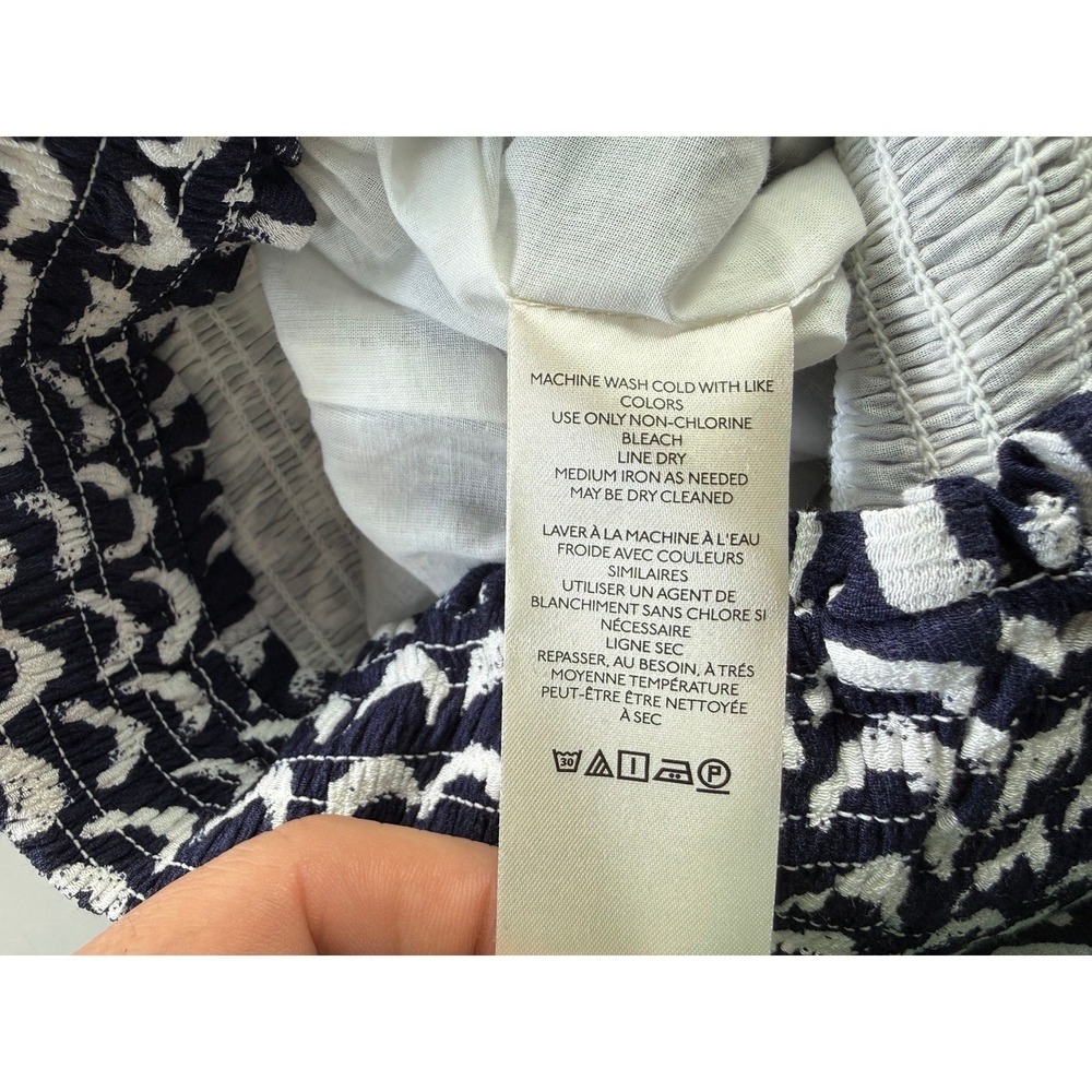 Maeve Anthropologie Smocked Sunset Jumpsuit Size 12 No Neck Strap - Picture 4 of 6